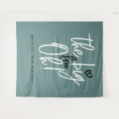 ビッグフォーティ！ 40歳の誕生日パーティー ティールガーリー タペストリー (正面(横))