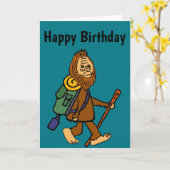 ビッグフッおもしろいトハイキング漫画 カード (黄色い花)