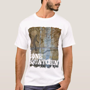 ビッグフットが付いている行ったsquatchin tシャツ