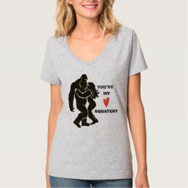ビッグフットが好きなカップルに「あなたは私のスキッパー」 Tシャツ