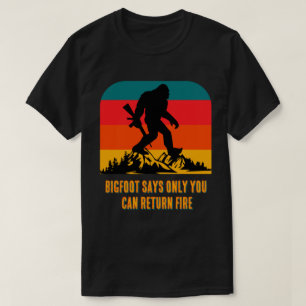 ビッグフットが「あなただけが反撃できる」と言うデザインをカスタマイズ Tシャツ