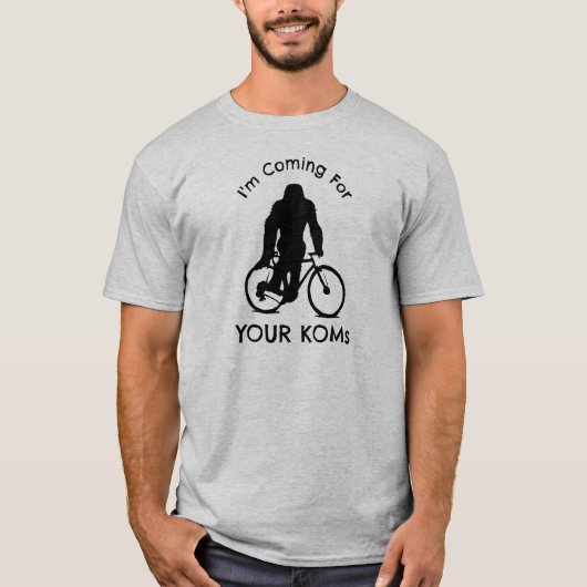 ビッグフットがKOMを奪いに来る Tシャツ (正面)
