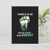 ビッグフットでビールを飲む人になりたい サンキューカード (スタンド正面)