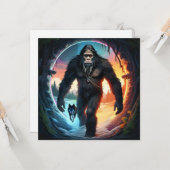 ビッグフットとオオカミのポータル カード (正面/裏面インサイチュ)