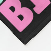 ビッグフットとチリンのアルパインウィンタースポーツスノーボア フリースブランケット (角)