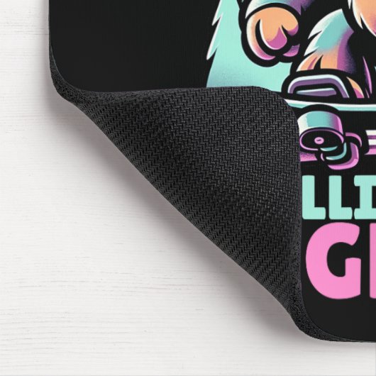 ビッグフットとチリンのアルパインウィンタースポーツスノーボア マウスパッド (コーナー)