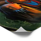 ビッグフットとチーフムーンライトフォレスト ポスター (角)