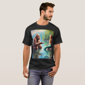 ビッグフットとマーメイド – 永遠の友人 Tシャツ (正面フル)
