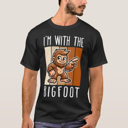 ビッグフットと一緒 Tシャツ (正面)