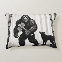 ビッグフットと樺の木ツリー アクセントクッション