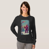 ビッグフットとUFO Tシャツ (正面フル)