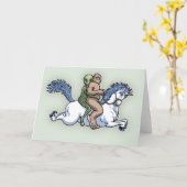 ビッグフットのエイリアン、ユニコーン カード (黄色い花)