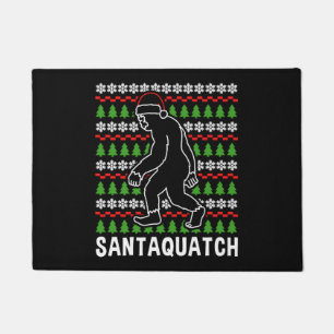 ビッグフットのクリスマスシャツ ドアマット