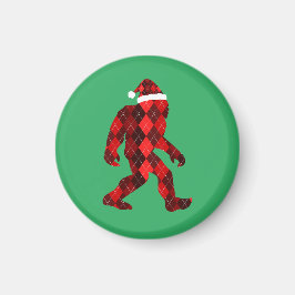 ビッグフットのクリスマス – おもしろいクリスマス マグネット