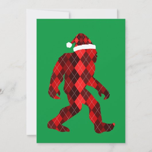 ビッグフットのクリスマス - おもしろクリスマス 招待状 (正面)