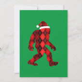 ビッグフットのクリスマス - おもしろクリスマス 招待状 (正面)