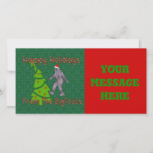 ビッグフットのクリスマス シーズンカード (正面)