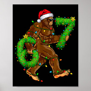 ビッグフットのクリスマスTシャツ 6 7 面白いミーム ポスター