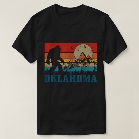 ビッグフットのタコス レトロ風おもしろデザイン Tシャツ (デザイン正面)