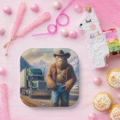 ビッグフットのトラックドライバー ペーパープレート (パーティー)