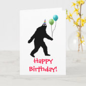 ビッグフットのハッピーバースデー! カード (黄色い花)