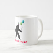 ビッグフットのハッピーバースデー! コーヒーマグカップ (正面右)
