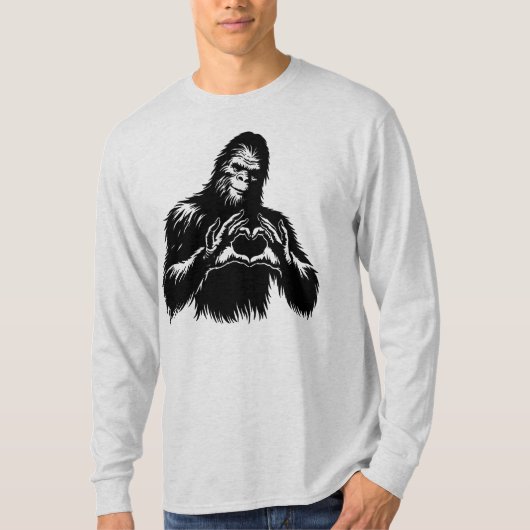 ビッグフットのハートハンド Tシャツ (正面)