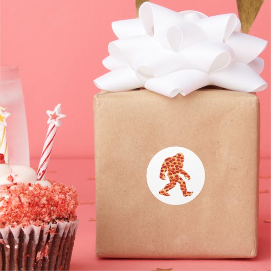 ビッグフットのピザ ラウンドシール (パーティー)