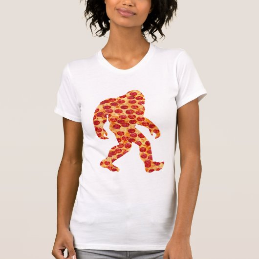 ビッグフットのピザ Tシャツ (正面)