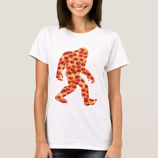 ビッグフットのピザ Tシャツ (正面)