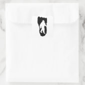 ビッグフットのフットプリント スクエアシール (バッグ)