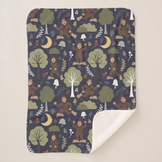 ビッグフットのミッドナイトフォレストアドベンチャー シェルパブランケット (正面)