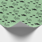 ビッグフットの包装紙の平静そしてSquatchを保って下さい ラッピングペーパー (角)