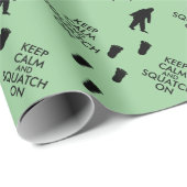 ビッグフットの包装紙の平静そしてSquatchを保って下さい ラッピングペーパー (ロールコーナー)