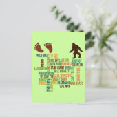 ビッグフットの名前 ポストカード (スタンド正面)