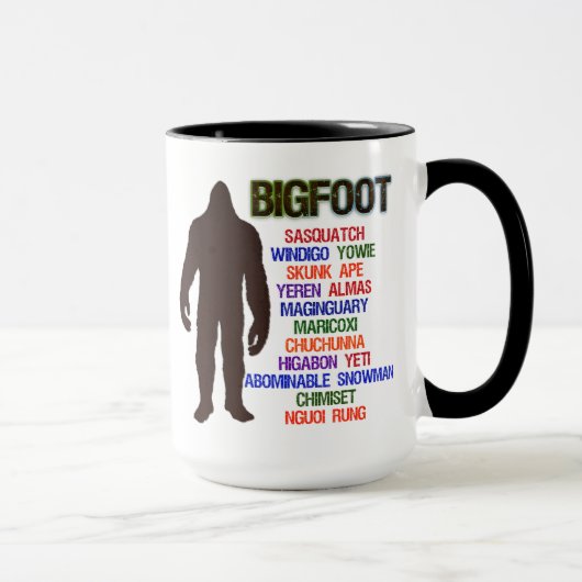ビッグフットの名前 マグカップ (右)