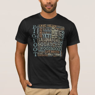 ビッグフットの名前 Tシャツ