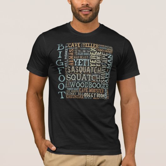 ビッグフットの名前 Tシャツ (正面)