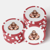 ビッグフットの幸せな足 ポーカーチップ (積み重ね)