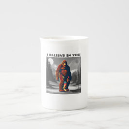 ビッグフットの承認の証印 ボーンチャイナマグカップ