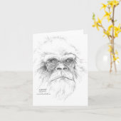 ビッグフットの挨拶状を話そう カード (黄色い花)