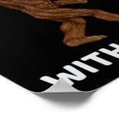 ビッグフットの生活は私なしで退屈だろうおもしろいロック ポスター (角)