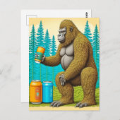 ビッグフットの盗用ビール ポストカード (正面/裏面)