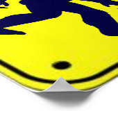 ビッグフットの看板ポスターに注意 ポスター (角)