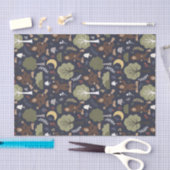 ビッグフットの真夜中の森林冒険 薄葉紙 (クラフト)