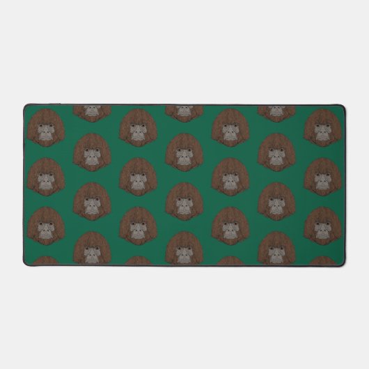 ビッグフットの肖像画 2 (人間に似た) デスクマット (正面)