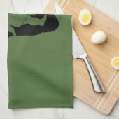 ビッグフットの足跡 キッチンタオル (四つ折り)