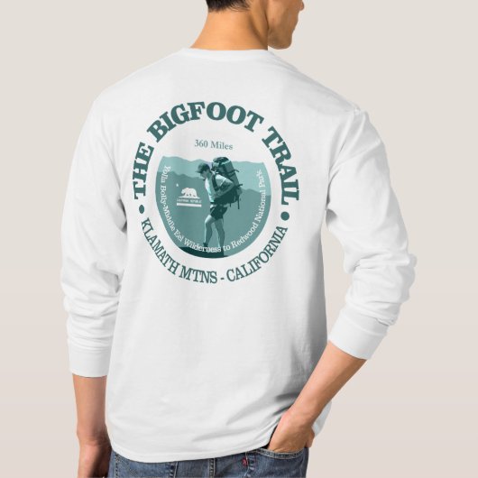 ビッグフットの軌跡(T) Tシャツ (裏面)