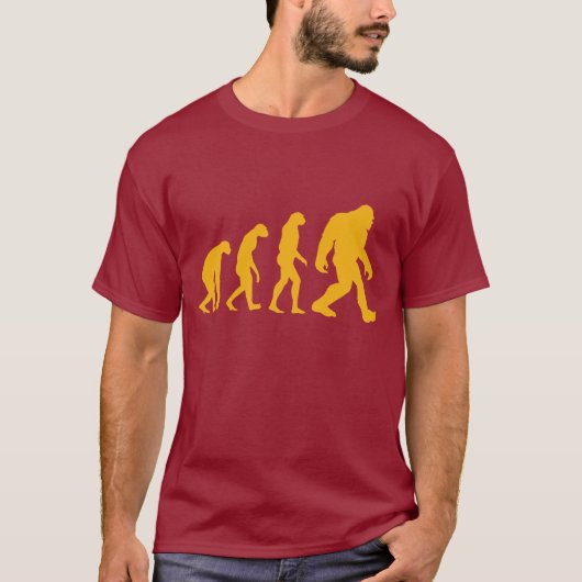 ビッグフットの進化のTシャツ Tシャツ (正面)