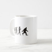 ビッグフットの進化 コーヒーマグカップ (正面左)